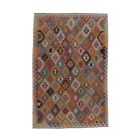 Afgan Kilim Chobi 201x304 cm – etnična ročno izdelana preproga iz afganistanske volne
