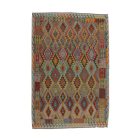 Afghan Kilim preproga Chobi 205x303 etnični ročno tkani Kilim