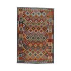 Volnena preproga Kilim Chobi 198x296 ročno tkani afgan kilim