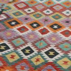 Volnena preproga Kilim Chobi 198x296 ročno tkani afgan kilim