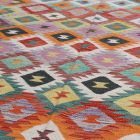 Volnena preproga Kilim Chobi 198x296 ročno tkani afgan kilim