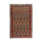 Etnična preproga Kilim Chobi 202x295 ročno tkana preproga