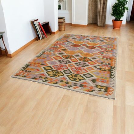 Volnena preproga Kilim Chobi 189x293 ročno tkani afgan kilim