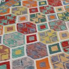 Afghan Kilim Chobi 210x295 cm – ročna izdelava, etnični vzorec