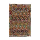 Volnena preproga Kilim Chobi 203x300 ročno tkani afgan kilim