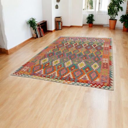 Chobi preproga Kilim 210x294 ročno tkana volna kelim