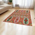 Preproga Kilim Chobi 195x304 Afganistanski ročno tkani kilim