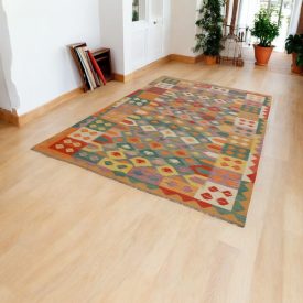 Maimana Kilim preproga 201x298 afgan ročno tkana Kilim