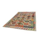 Volnena preproga Kilim Chobi 193x299 ročno tkani afgan kilim