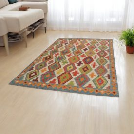   Preproga Kilim Chobi 200x288 Afganistanski ročno tkani kilim