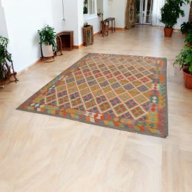 Preproga Kilim Chobi 207x292 cm – afganistanska volna, ročna izdelava