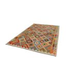 Chobi preproga Kilim 196x302 ročno tkana volna kelim