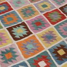 Chobi preproga Kilim 196x302 ročno tkana volna kelim