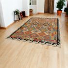 Afgan Kilim Chobi 205x301 ročno tkana preproga Kilim