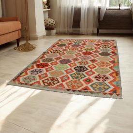 Maimana Kilim preproga 205x307 afgan ročno tkana Kilim