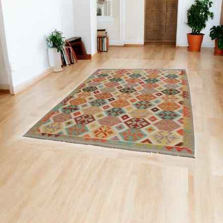 Etnična preproga Kilim Chobi 203x296 ročno tkana preproga