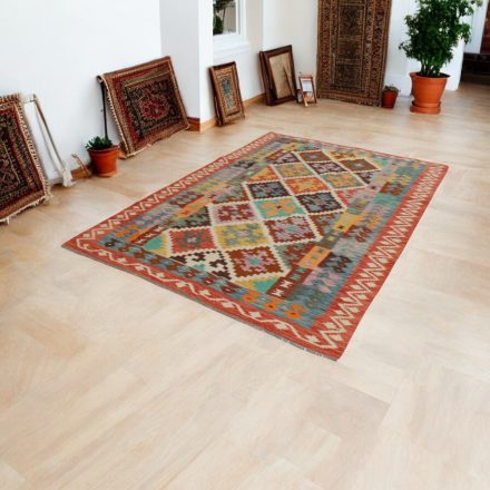 Chobi preproga Kilim 176x252 ročno tkana volna kelim