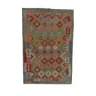 Volnena preproga Kilim Chobi 203x298 ročno tkani afgan kilim