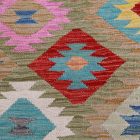 Volnena preproga Kilim Chobi 203x298 ročno tkani afgan kilim