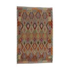Afghan Kilim Chobi 200x308 cm – velika ročno tkana preproga