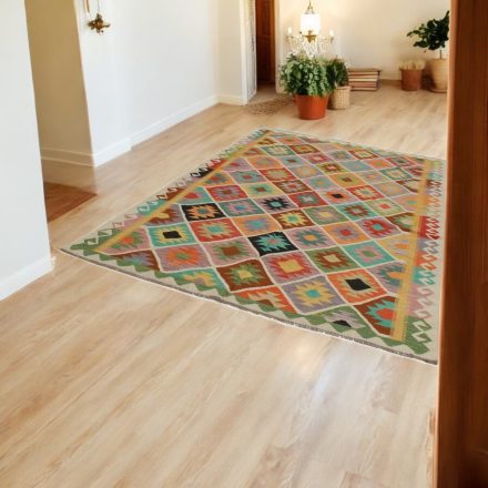 Afgan Kilim Chobi 195x303 cm – velika etnična preproga iz volne