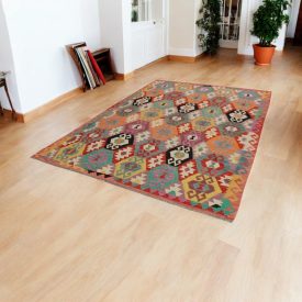 Maimana Kilim preproga 199x289 afgan ročno tkana Kilim
