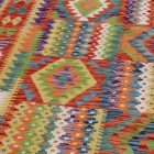 Volnena preproga Kilim Chobi 204x294 ročno tkani afgan kilim