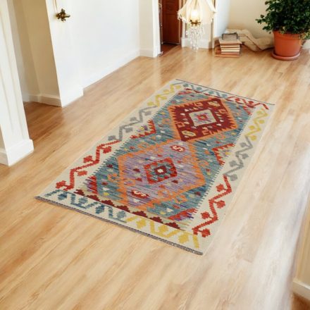 Etnična tekači preproga Kilim Chobi 83x199 ročno tkana preproga