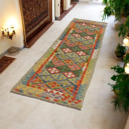 Volnena tekači preproga Kilim Chobi 79x292 ročno tkani afgan kelim