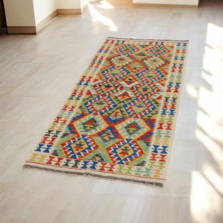 Etnična tekači preproga Kilim Chobi 78x197 ročno tkana preproga