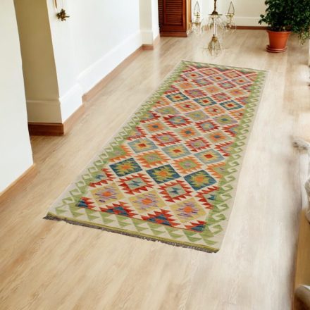 Chobi tekači preproga Kilim 89x293 ročno tkana volna kelim