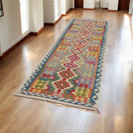 Afgan tekači preproga Kilim Chobi 95x317 etnični ročno tkani Kilim
