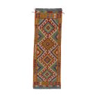 Afgan tekači Kilim Chobi 67x192 ročno tkana preproga Kilim