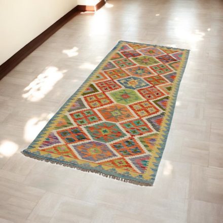 Volnena tekači preproga Kilim Chobi 86x240 ročno tkani afgan kelim