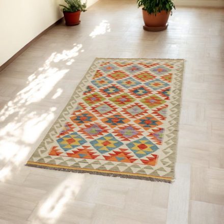Afgan tekači preproga Kilim Chobi 94x195 etnični ročno tkani Kilim
