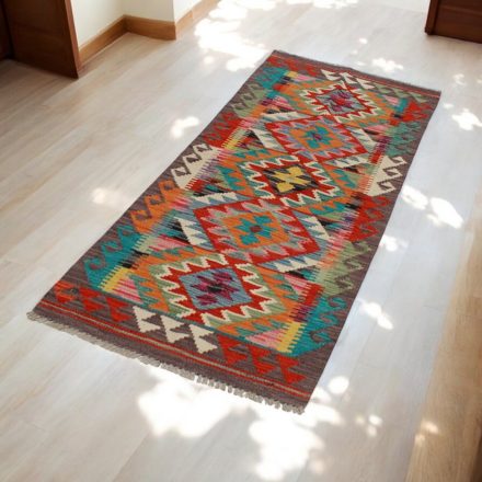 Volnena tekači preproga Kilim Chobi 65x192 ročno tkani afgan kelim