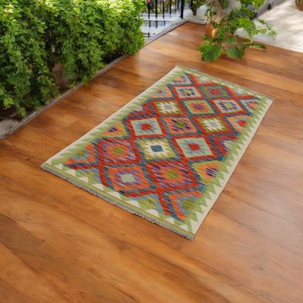 Ročno tkana tekači preproga Kilim 83x192 Maimana Kelim preproga