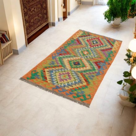 Ročno tkana tekači preproga Kilim 83x194 afgan volneni kilim