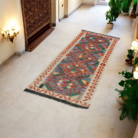 Chobi tekači preproga Kilim 67x195 ročno tkana volna kelim