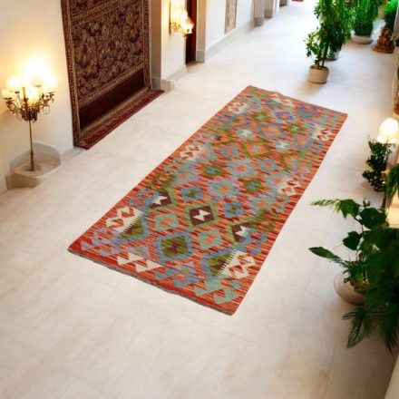 Etnična tekači preproga Kilim 63x202 ročno tkana preproga