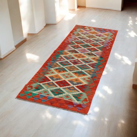 Ročno tkana tekači preproga Kilim 66x201 afgan volneni kilim