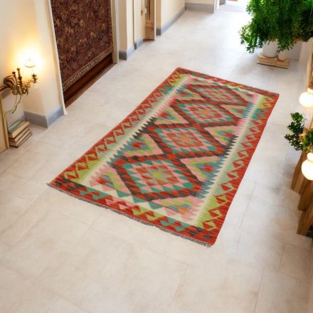 Volnena tekači preproga Kilim Chobi 83x202 ročno tkani afgan kelim