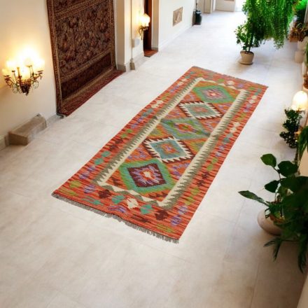 Afgan tekači preproga Kilim Chobi 60x197 etnični ročno tkani Kilim