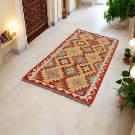 Chobi tekači preproga Kilim 83x199 ročno tkana volna kelim