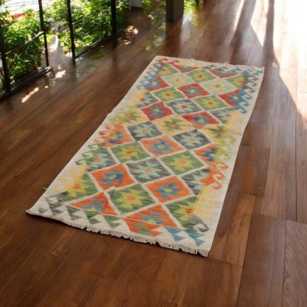 Chobi tekači preproga Kilim 76x211 ročno tkana volna kelim