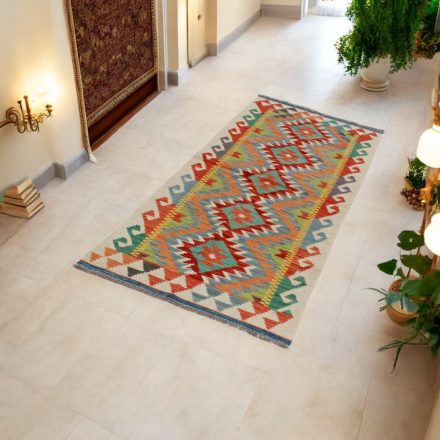 Chobi tekači preproga Kilim 74x203 ročno tkana volna kelim