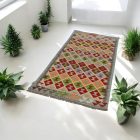 Afgan tekači preproga Kilim Chobi 86x200 etnični ročno tkani Kilim
