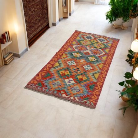 Afgan tekači preproga Kilim Chobi 78x205 etnični ročno tkani Kilim