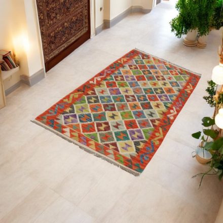 Etnična tekači preproga Kilim Chobi 82x199 ročno tkana preproga