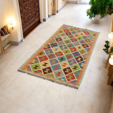 Ročno tkana tekači preproga Kilim 82x194 Maimana Kelim preproga